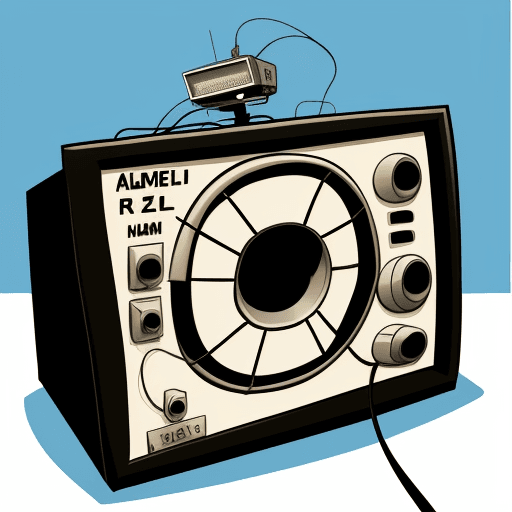 AI generated: An amateur radio logo; cartoon; radio;