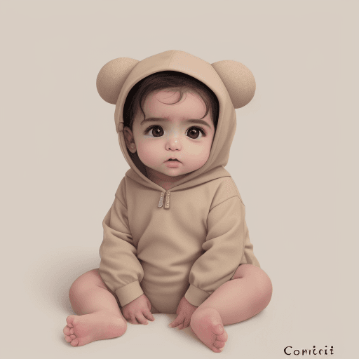 AI generated: conejito bebe color beige
