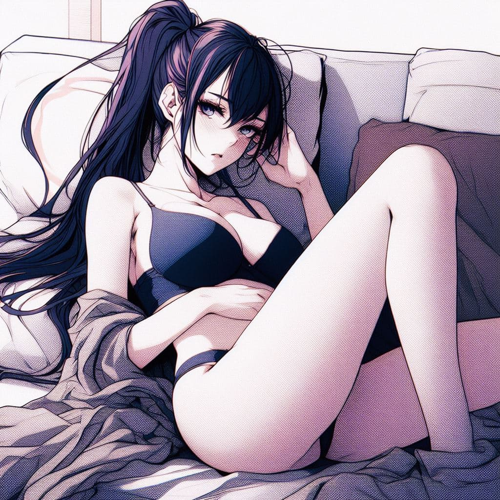 AI generated: digital art, best quality, highly detailed, manga style, solid manga colors, full-length body shot :...