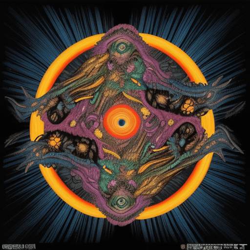 AI generated: (Text:"UNCUT"text)++++++++++, Comic Book Vibrancy, Forced Perspectives, Streetart, (Pre-Raphaelite B...