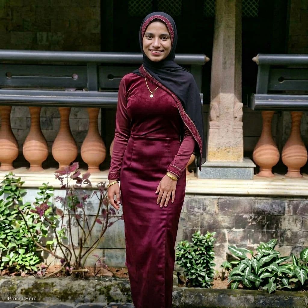 AI generated: Add her hot dress 