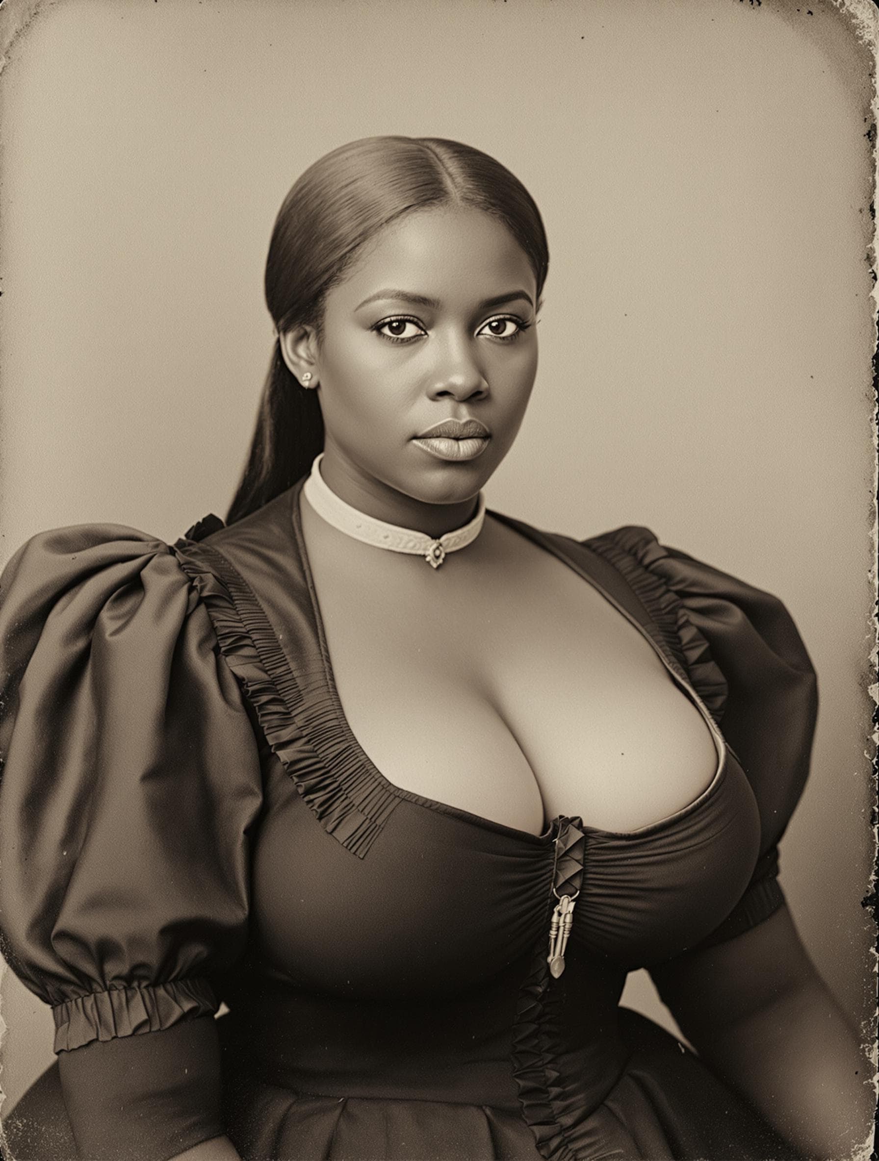 AI generated: antique photo from the 1800s
