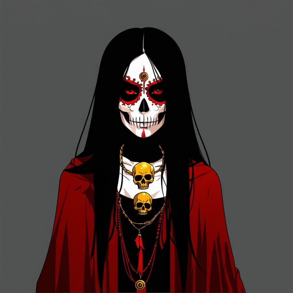 AI generated: Modern flat design, digital illustration, dark gothic fantasy, cinematic lighting, intricate detail,...