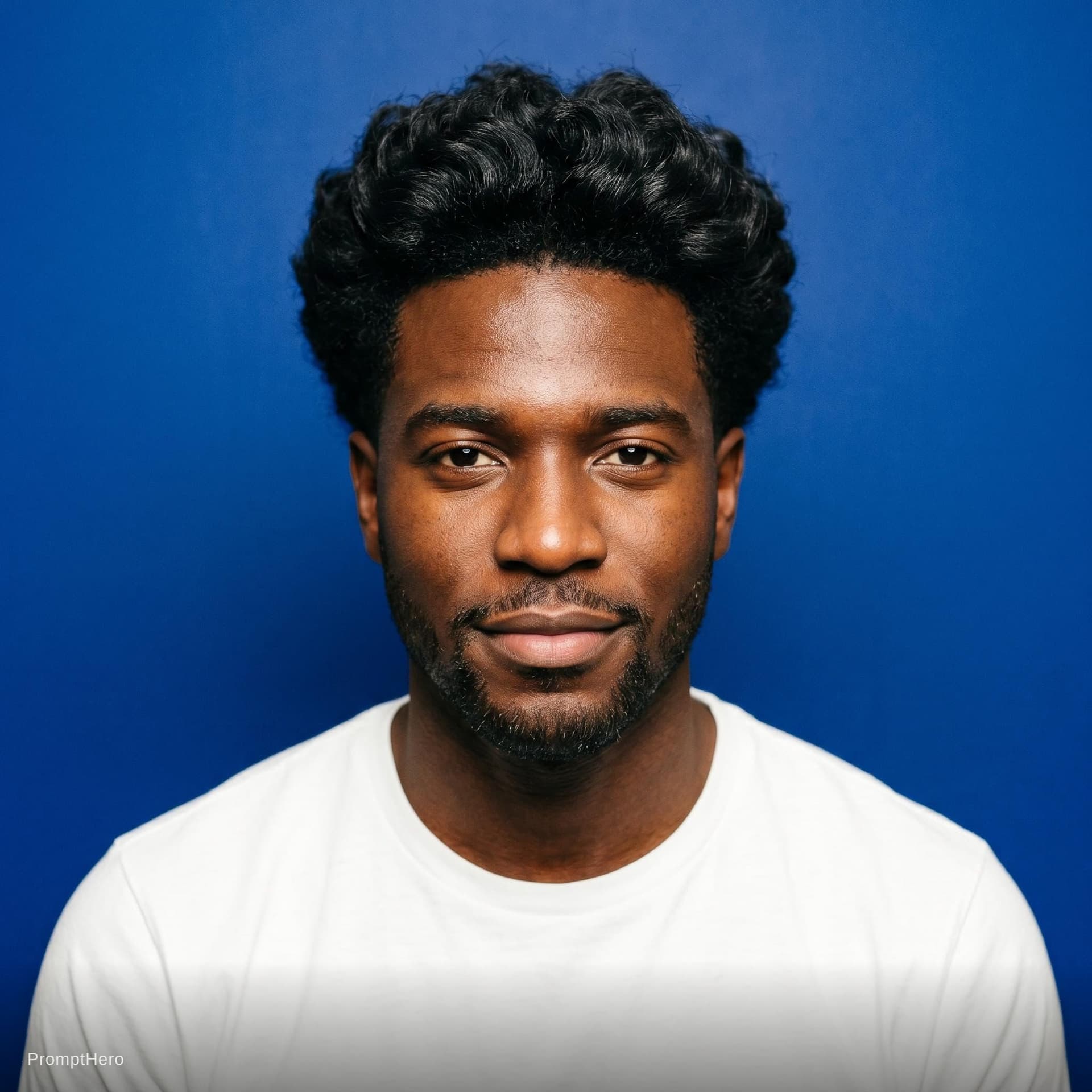 AI generated: Create a close-up portrait of a person looking directly into the camera with a relaxed, confident ex...
