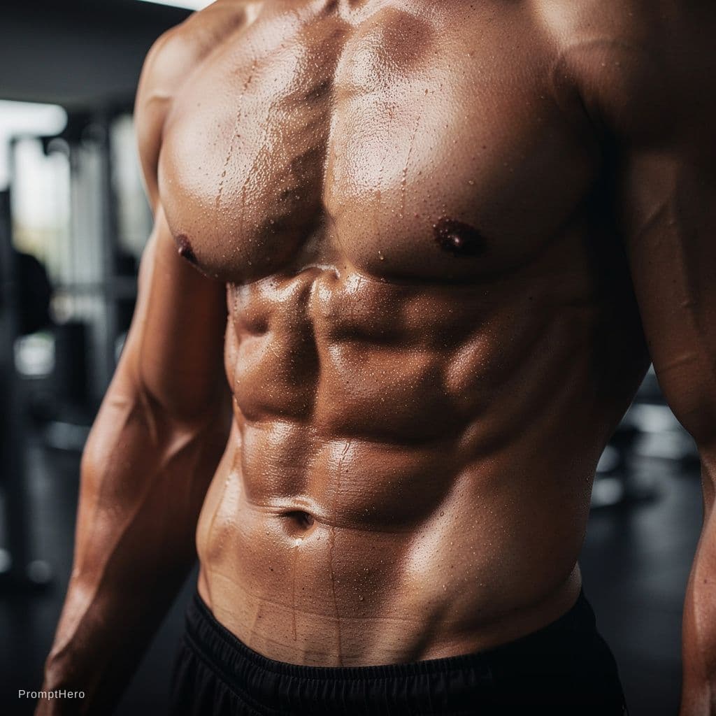 AI generated: six pack abs

