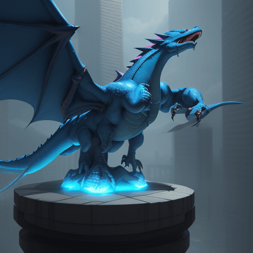 AI generated: a twiter banner, illustration, of blue dragon, RTX, octane render, cinematic lighting, Dynamic, volu...