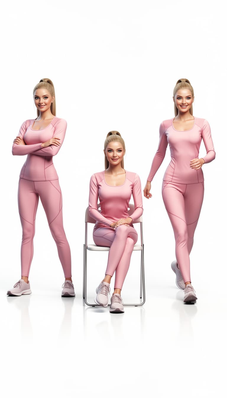 AI generated: A highly detailed and hyper-realistic full-body digital illustration of a 25-year-old dark blonde wo...