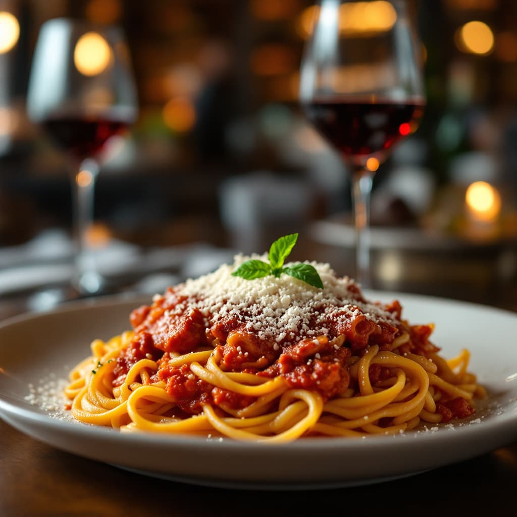 AI generated: 
Capture a delicious LASAGNA ITALIAN
in close-up, exuding tempting appeal, at a 3 MICHELIN star rest...