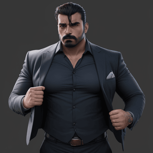 AI generated: detective hombre,muy masculino y atractivo que este con los brazos cruzados,y que sea  
realista
