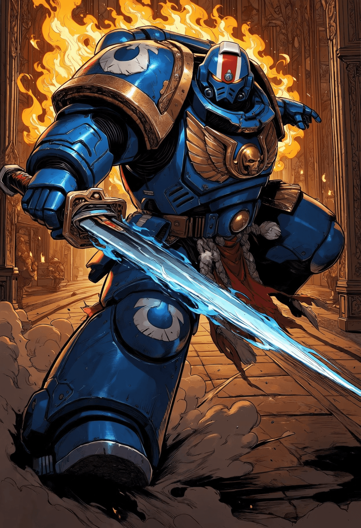 The Space Marines Warhammer 40K | Flux + Pony + illustrious + Anima