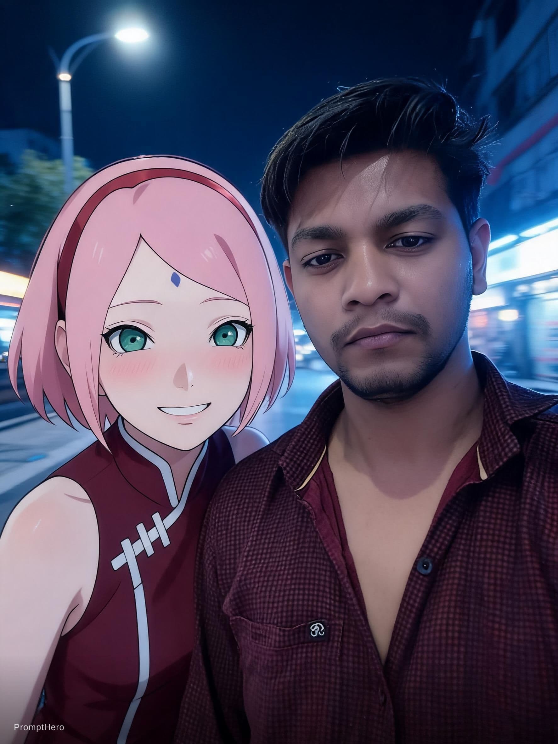 AI generated: Create an image of a selfie, without any clear subject or composition-just a random blueish snapshot...