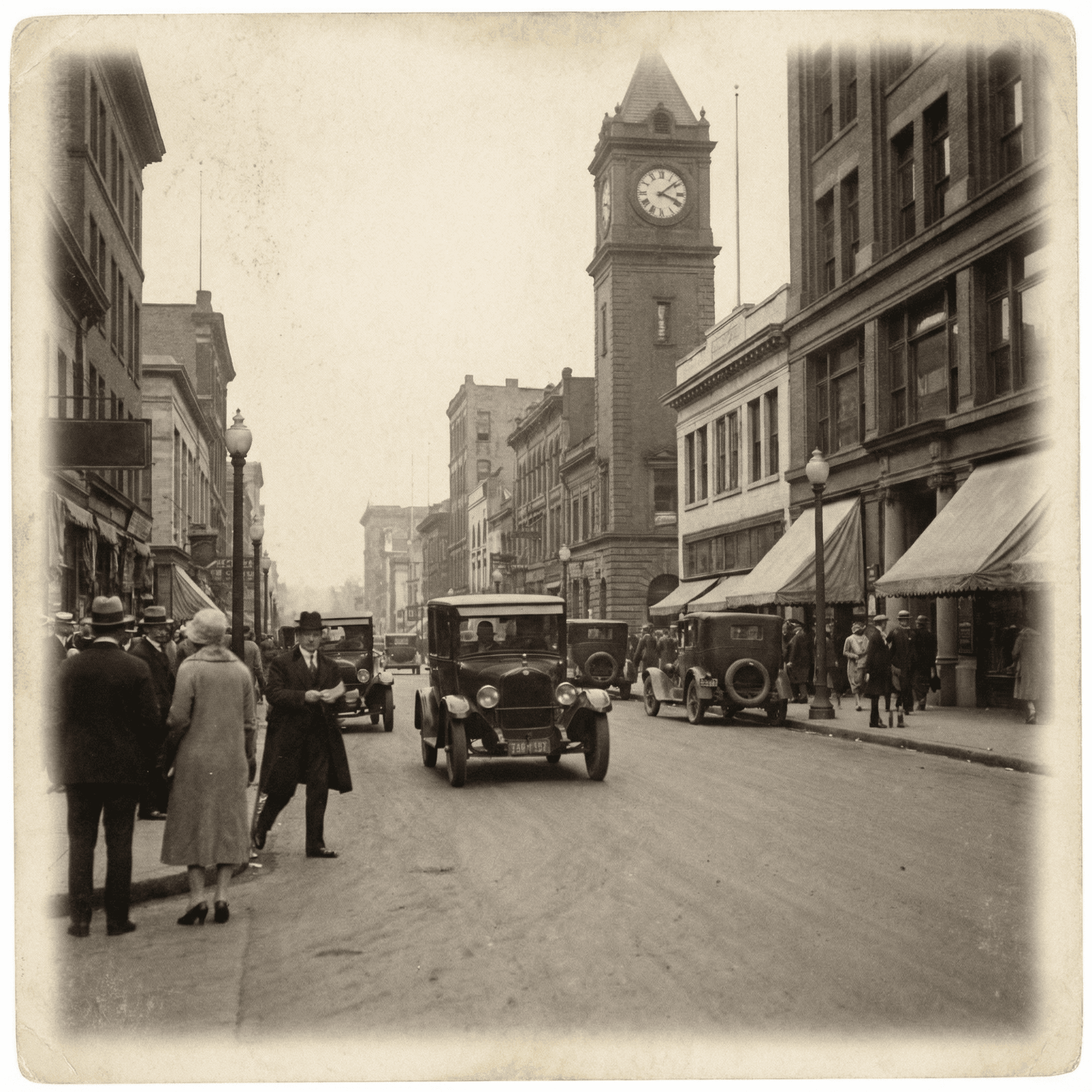 AI generated: b/n 1920 photo