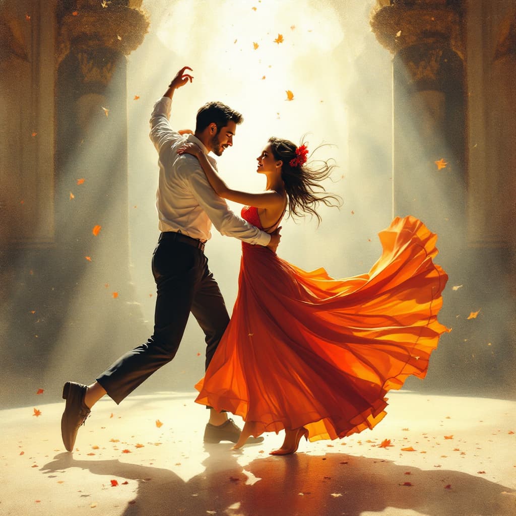 AI generated: couple dancing