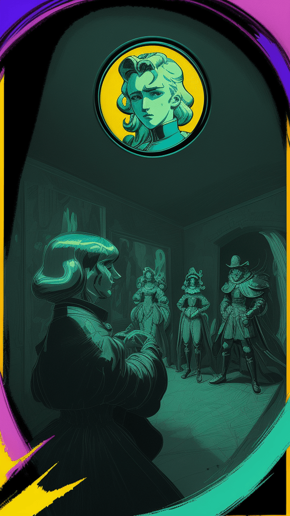 AI generated: (they are coming to take me away), Ray Tracing, Medieval Majesty, Retro Anime Style, Pop Art Energy,...