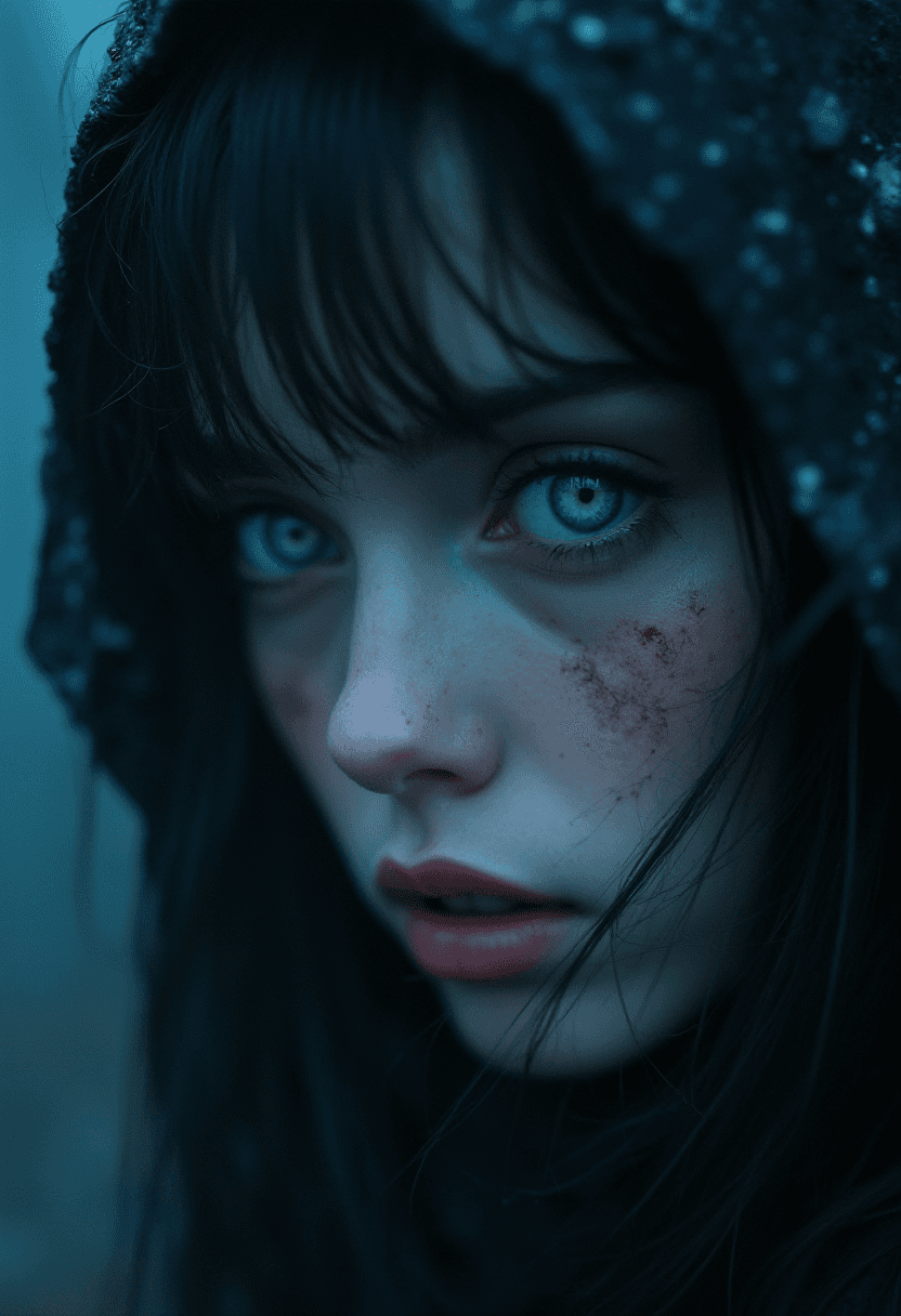 AI generated: A blue eyed women of unknown race by Greg Rutkowski, beeple, Sung Choi, Mitchell Mohrhauser, Maciej ...