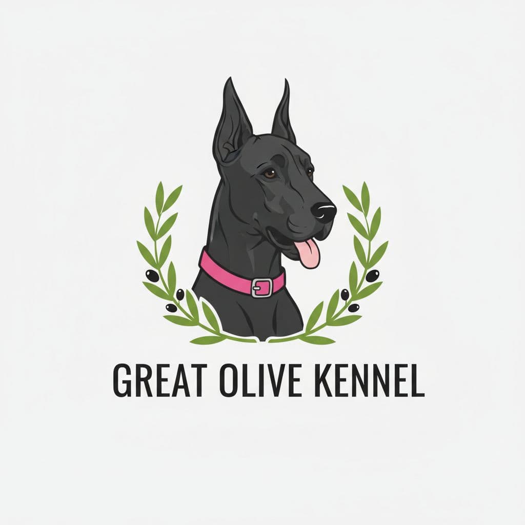 AI generated: dog, black, Great Dane, younger, slender,
pink collar,
face only, mouth open slightly with tongue ...