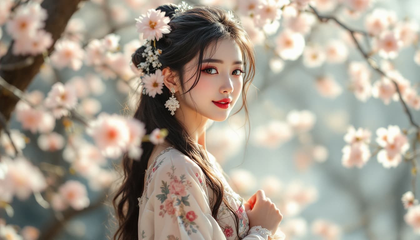 AI generated: a beautiful chinese girl, 