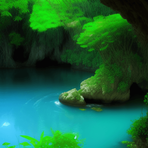 AI generated: paraiso natural nunca visto, contraste de colores, paz y armonia, silencio y ruido , sonidos, 

