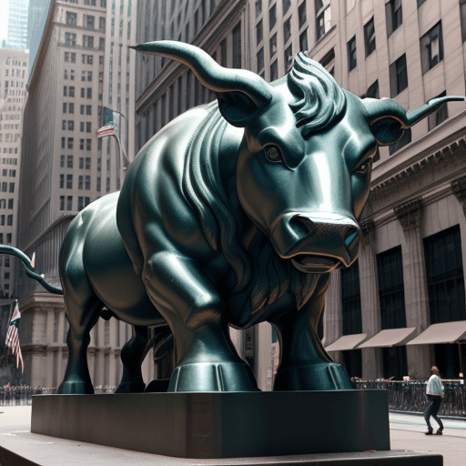 AI generated: iconic Wall Street Charging Bull sculpture, its historical significance, and the impact it has had o...