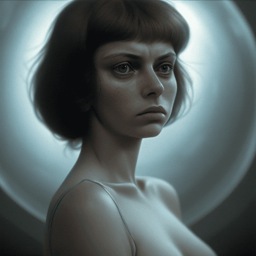 AI generated: 
 featuring a woman who resembles someone in her youth during the 1970s, akin to Natalja Bondartschu...