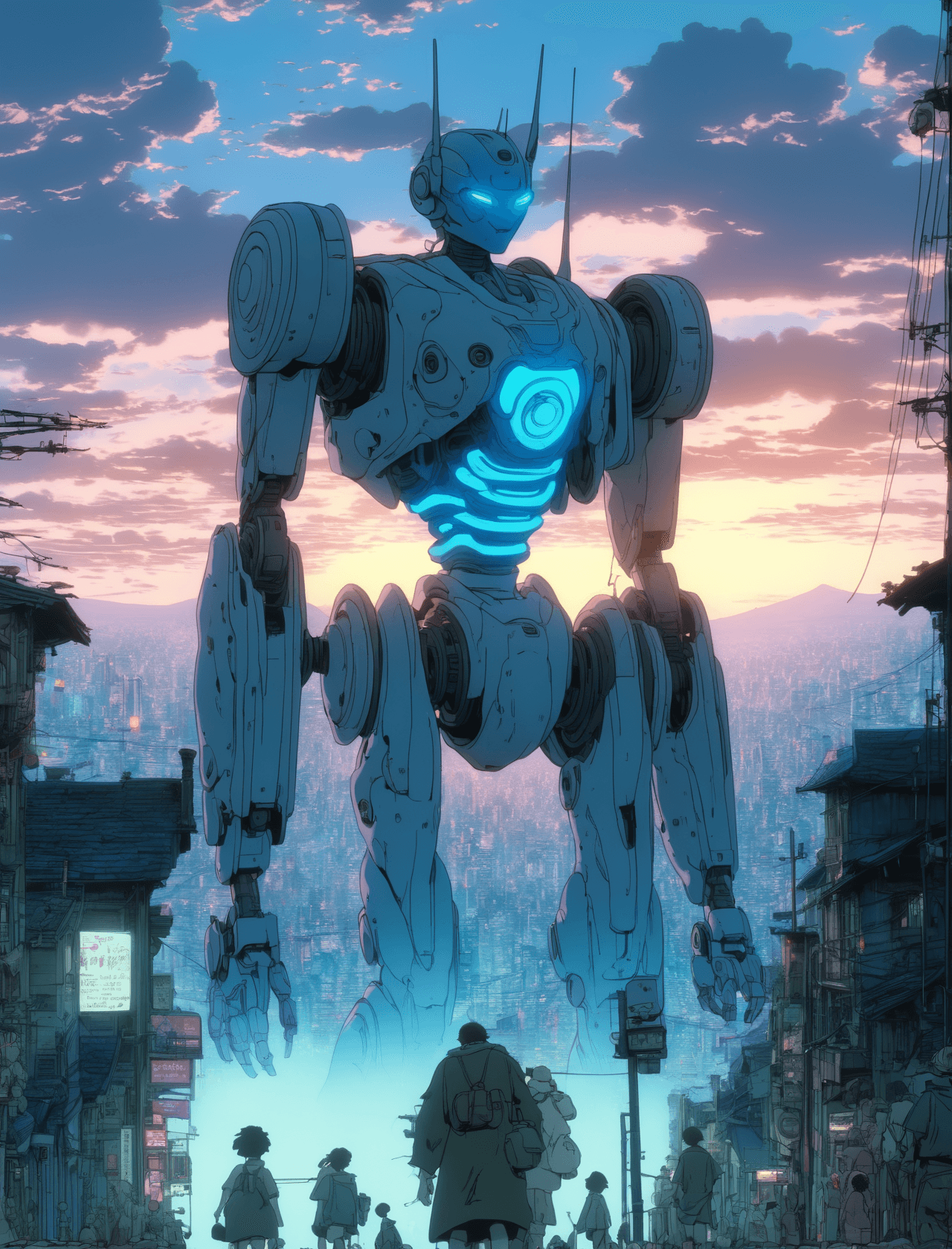 AI generated: DVD screengrab from studio ghibli movie, zombie horde, designed by Hayao Miyazaki, retro anime, horr...