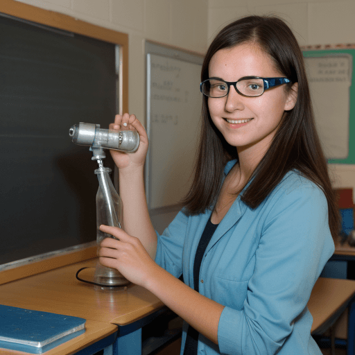 AI generated: photograph of high school science teacher