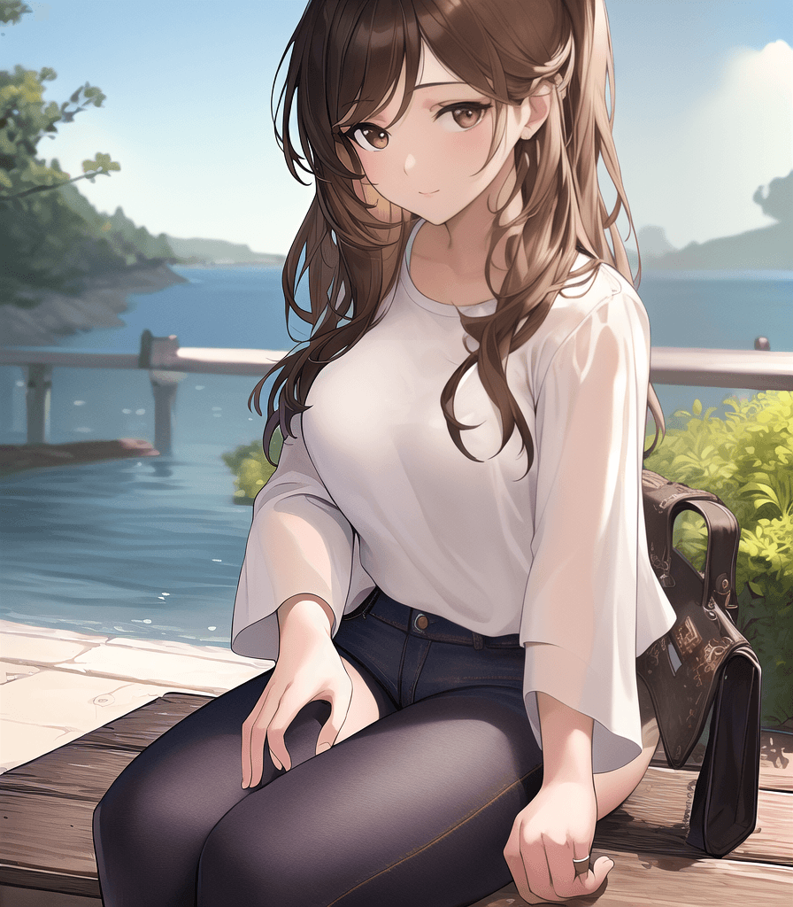 AI generated: ((masterpiece)), (best quality:1.4), detailed image, intricately detailed, 1girl, best brown girl ha...