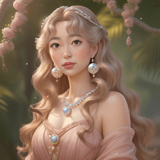 AI generated: A charming and charismatic movie character, Disney style, with natural makeup, oil painting by Naomi...