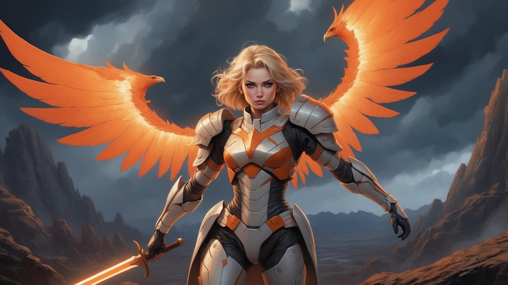AI generated: Highly detailed, dramatic digital illustration in a comic book style. The layout features a central ...