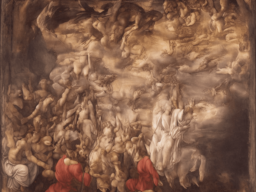 AI generated: Spirito Santo (Holy Spirit) and Gesù Cristo (Jesus Christ) depicted in a sacred and ethereal setting...