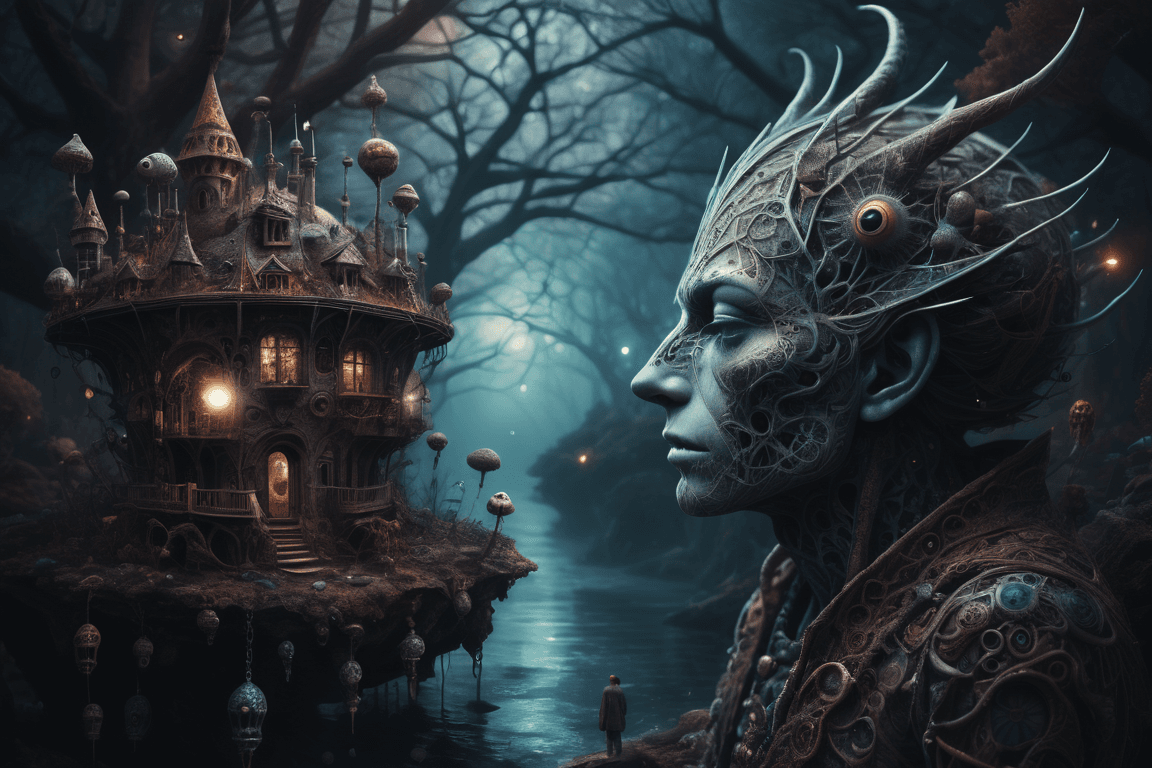 AI generated: dream, strange things, (oniric:1.3), detailed, intricate, 4k, photography
