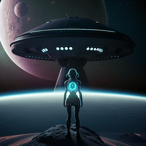 AI generated: Alien invasion, UFO, sci-fi, ultrarealistic, 3d, 8k, solarize, super impose