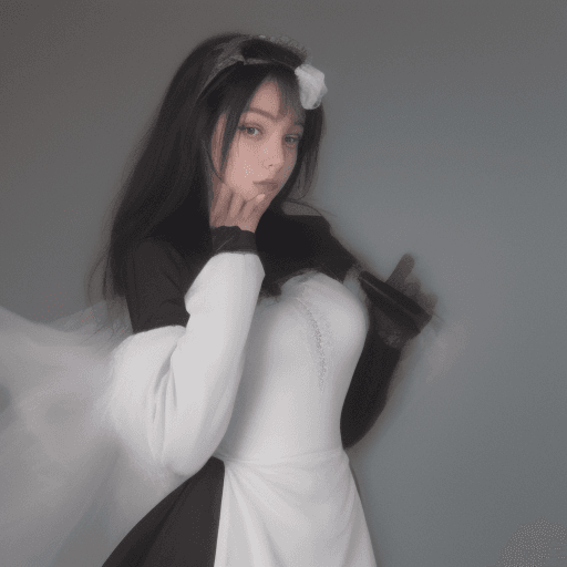 AI generated: Rouge the bat, masterpiece, best quality, dk_venti, solo, gloves, white gloves, nun, long sleeves, h...
