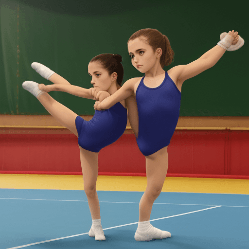 AI generated: dibuja un mallot de gimnasia ritmica 
