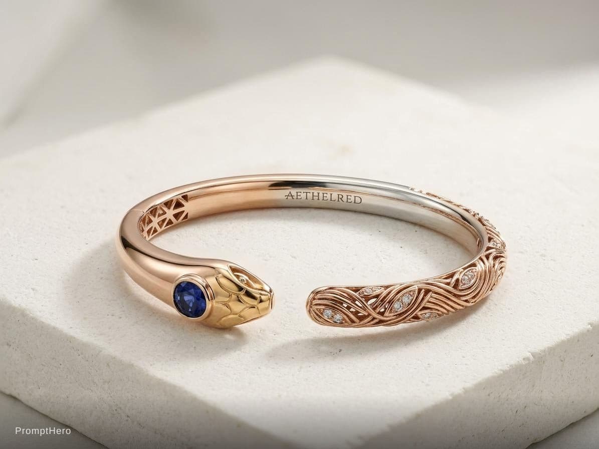 AI generated: make a new design bracele like this model in picture