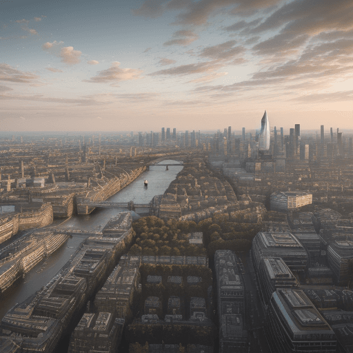 AI generated: The aesthetic city , London city  without character , cityscape, urban , classic view , in high reso...