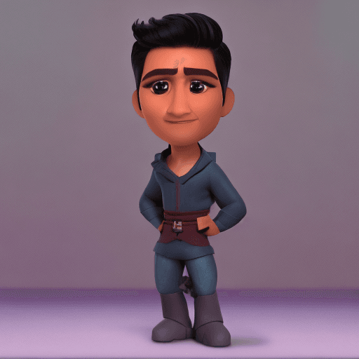 AI generated: Chibi Alejandro Fernández figurine, modern Disney style