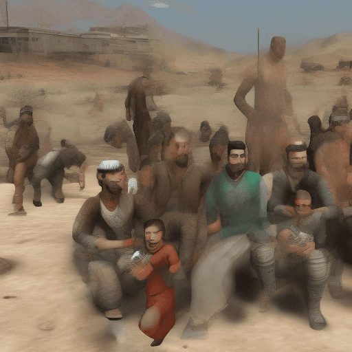 AI generated: Arabs Fallout guys