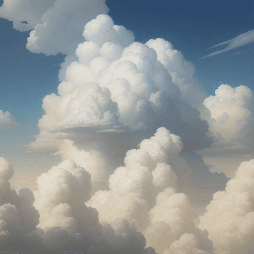 AI generated: mix of realism and surrealism, creating an illusion that fluffy clouds and beatiful sky  The techniq...