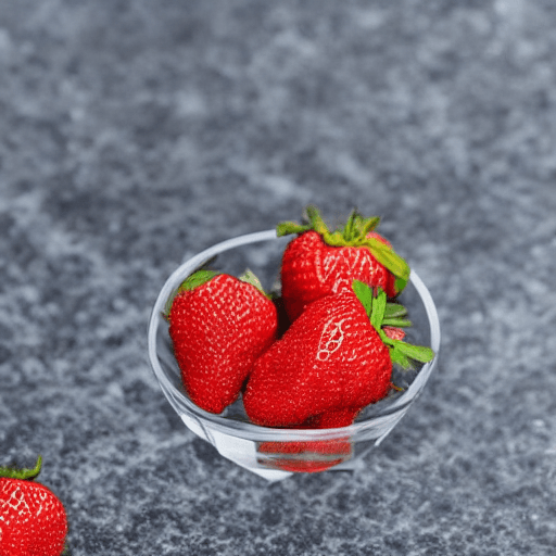 AI generated: diverse strawberries falling through the air, unreal engine 5 style, animated gifs, soft focus, shar...