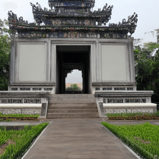 AI generated: Ho's mausoleum in Hanoi