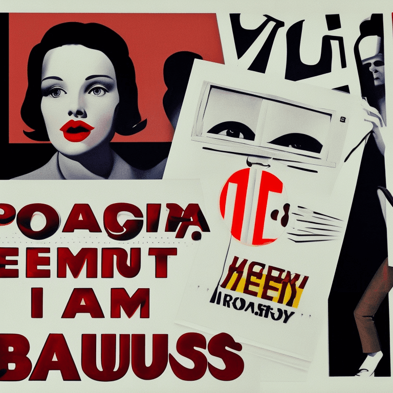 AI generated: propaganda, retro, matte, bauhaus
