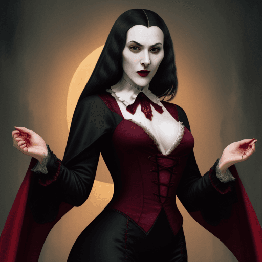AI generated: dracula wife
