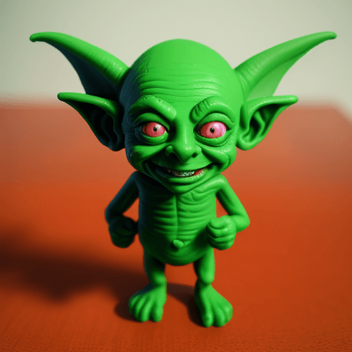 AI generated: plasticine goblin