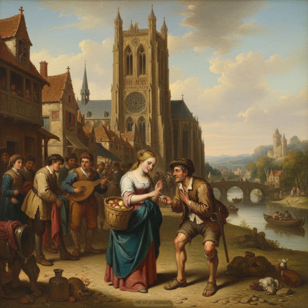 AI generated: Generate a piece of art it should be classic with story and easy 