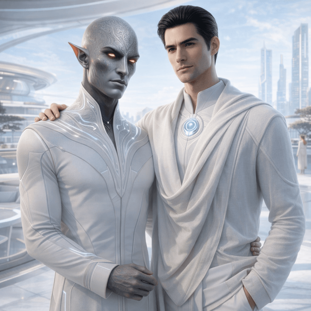 AI generated: Create an image showcasing all-male, all-separate images, posing together. Change background, clothi...
