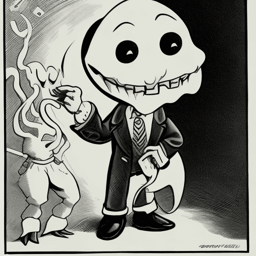 AI generated: cartoon ghost in 1930s cartoon style