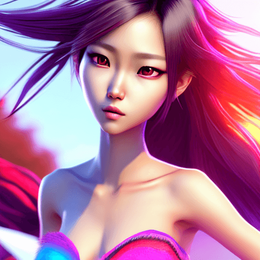 AI generated: full body:1.5, Gumiho, ((masterpiece)), ((best quality)), (((photo Realistic))), extremely detailed ...