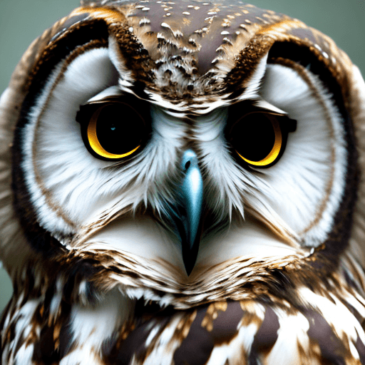 AI generated: high resolution photography of an owl in a dental office
