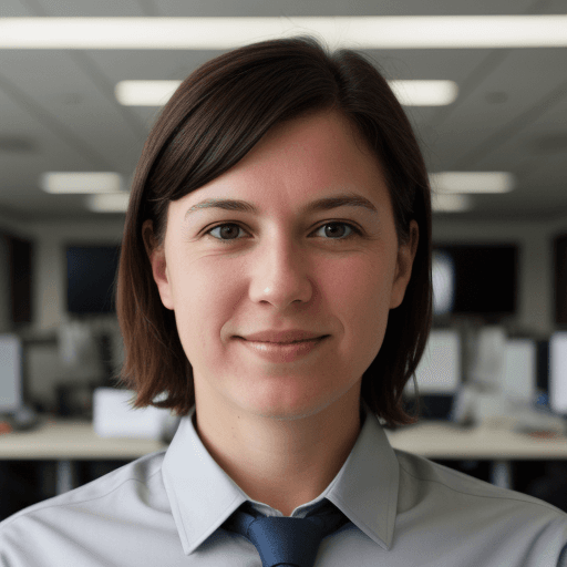 AI generated: Photograph of the director of business intelligence 